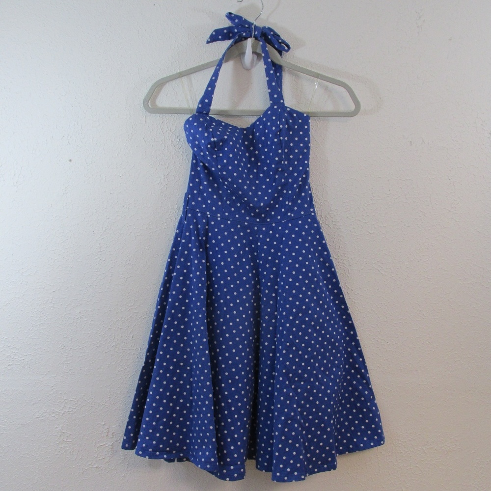 Heart & Roses Woman's Halter Top Skater Dress